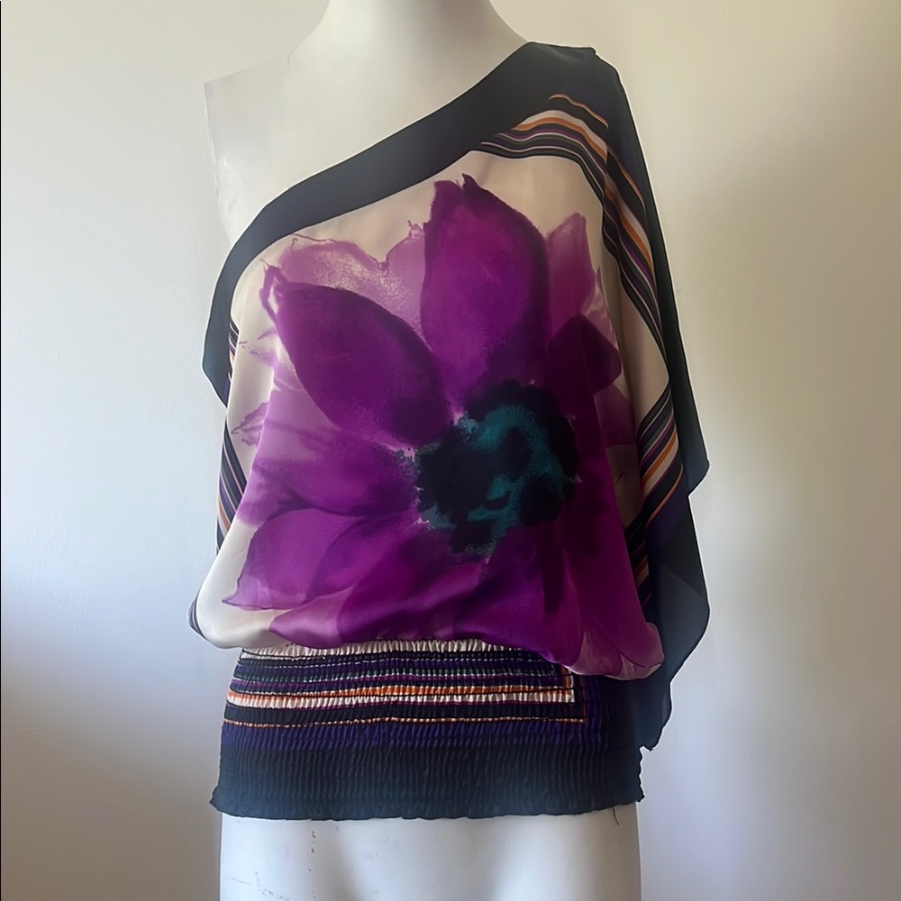 Forever 21 One Shoulder Floral Top